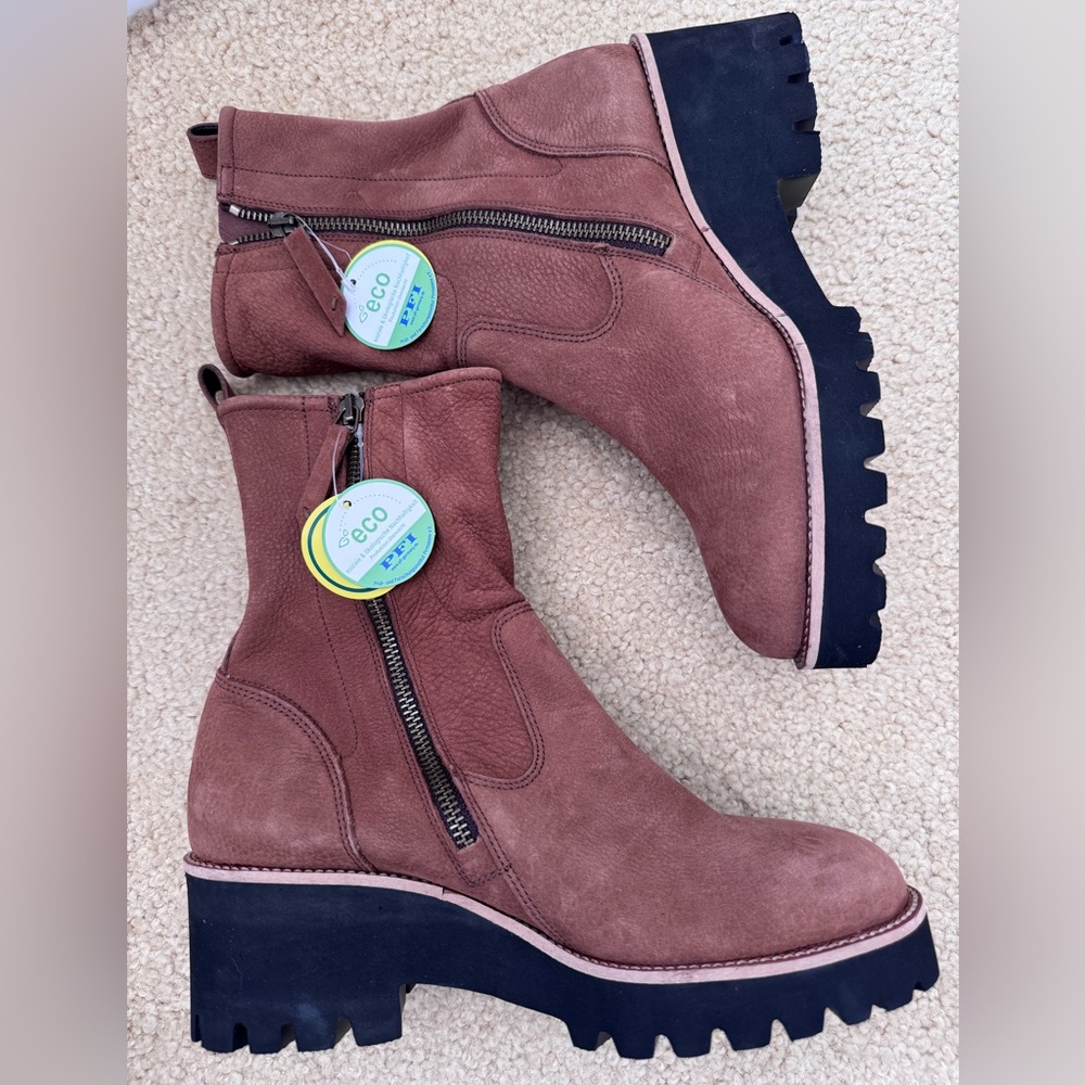 ❌SOLD❌NWT💥Paul Green NEWBURY Suede Wedge Bootie, Toffee Size UK 5.5 US 8 - Picture 8 of 11